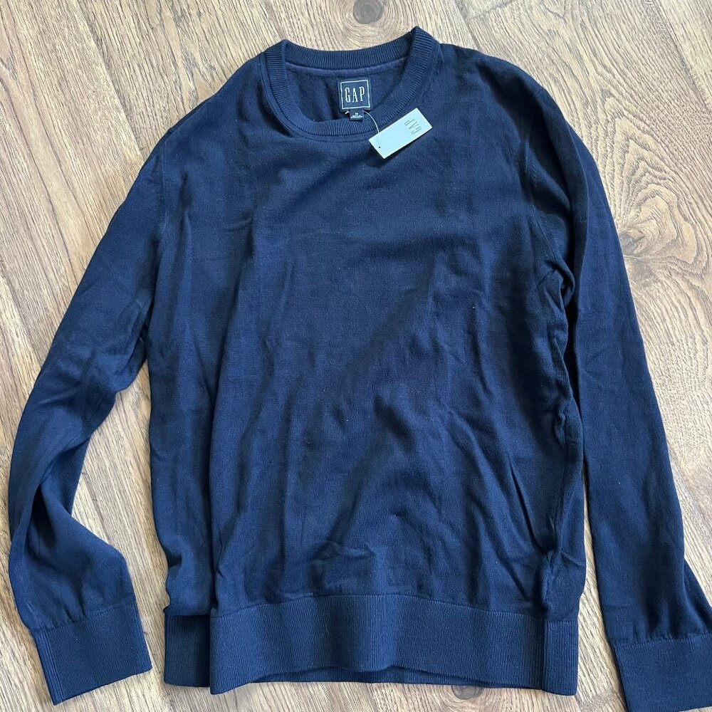 Gap Men's Blue Knit Sweater Medium NWT New With Tags